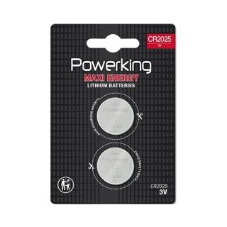 Pila Powerking litio cr2025 3v blister 2ud