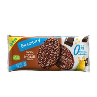 Tortita Bicentury de maiz chocolate negro sin azúcar 4x2ud 108gr