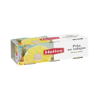 Piña Helios en rodaj en su jugo lata pack-3x227 gr