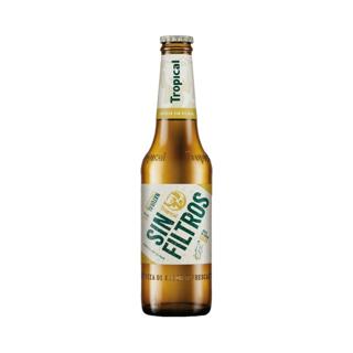 Cerveza Tropical sin filtros botella 33cl