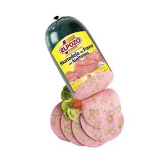 Mortadela El Pozo de pavo con aceitunas