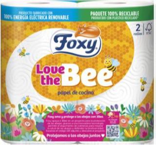 Papel Cocina Foxy love the bee paquete 2 rollos