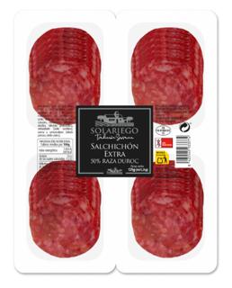 Salchichón Solariego 1880 extra 50% duroc 4x31,25gr
