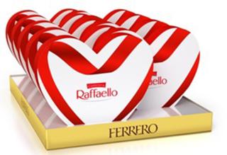 Bombones Ferrero Raffaello corazon