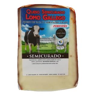 Queso Lomo Gallego pimentón semicurado cuña 350gr