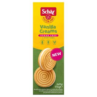 Galleta Schar crema vainilla s/azúcar 115gr