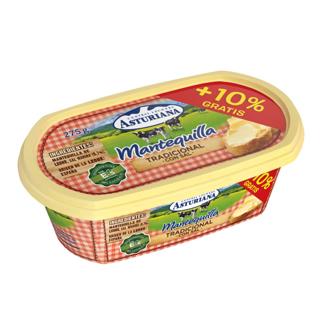 Mantequilla Asturiana tradicional con sal tarrina 250gr