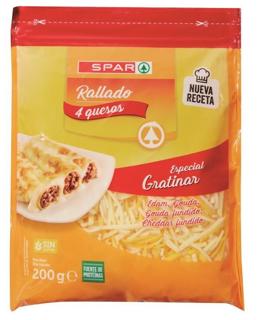 Queso Spar 4 variedades rallado 200gr