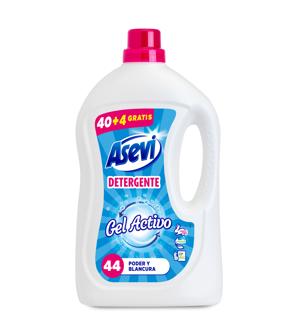 Detergente Asevi concentrado gel activo 44 lavados 3L