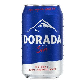 Cerveza Dorada sin alcohol lata 33cl