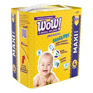 Pañales Wow! talla 3 de 4 a 9 kg 20UD