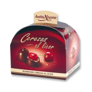 Bombones Antiu Xixona cerezas licor 122gr