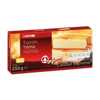 Turrón Spar yema tostada 250gr