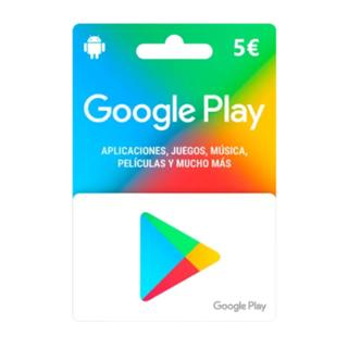 TARJETA GOOGLE PLAYSTORE PIN 5€