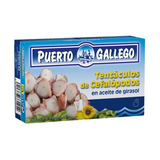 Tentáculos Puerto Gallego de cefalópodos en aceite de girasol lata 120gr