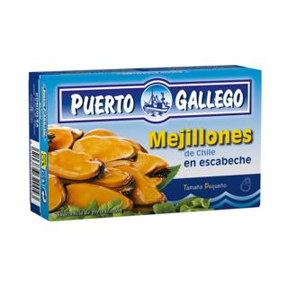 Mejillones Puerto Gallego en escabeche lata 120gr