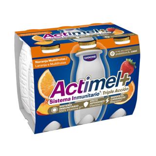 Yogur Líquido Actimel multifrutas 6x100gr