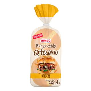 Pan Bimbo burger estilo artesano brioche 4ud 240gr