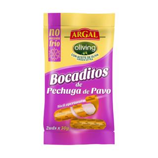 Pechuga Argal de pavo oliving bocaditos 50gr