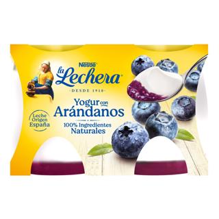 Yogur la lechera con arandanos 2x125gr