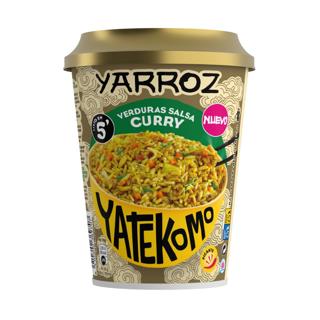 Yarroz Yatekomo con verduras salsa curry vaso 83gr
