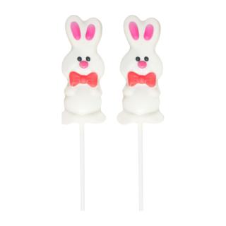 Piruleta Dekora de chocolate blanco conejito con pajarita 25gr