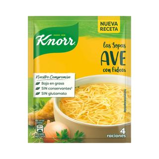 Sopa Knorr de ave con fideos 61gr