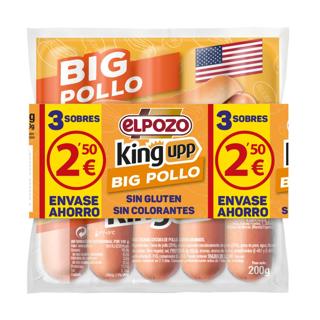 Salchichas KING  Big pollo  3x200gr