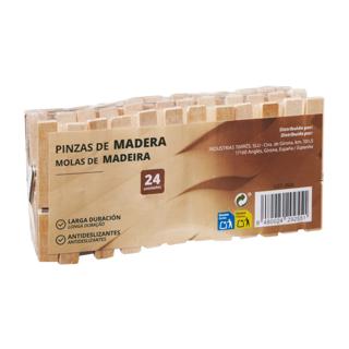 Pinzas de madera 24ud