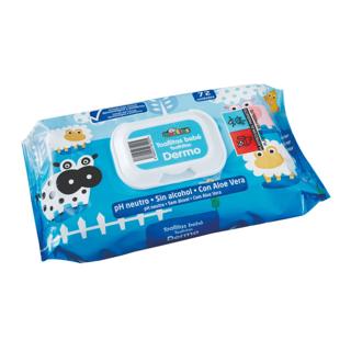 Toallitas Pasitos infantiles dermo con tapa 72ud