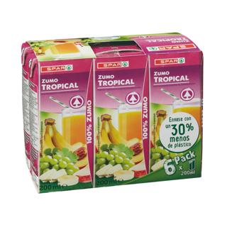 Zumo Spar tropical brik 6x20cl