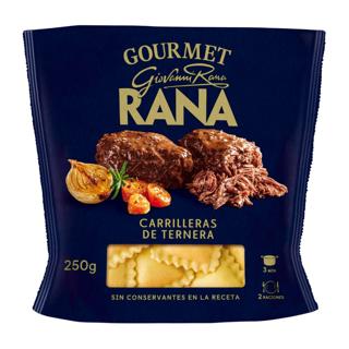 Ravioli Rana pasta fresca gourmet rellena con carrilleras de ternera 250gr