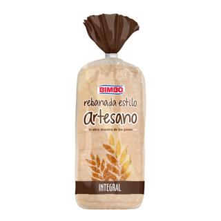 Pan de Molde Bimbo integral rebanada estilo artesano 550gr
