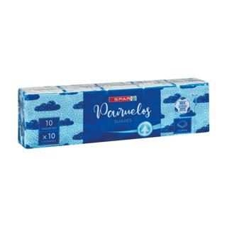 Pañuelos Spar de bolsillo mini suaves paquete 10ud