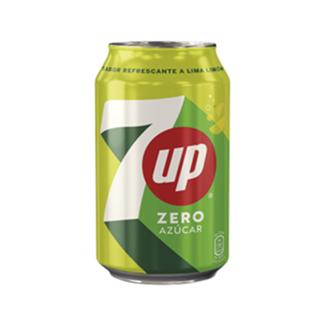 Refresco Seven Up lima-limón Zero lata 33cl