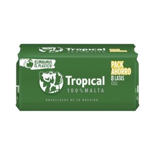 Cerveza Tropical lata 33cl pack 8UD
