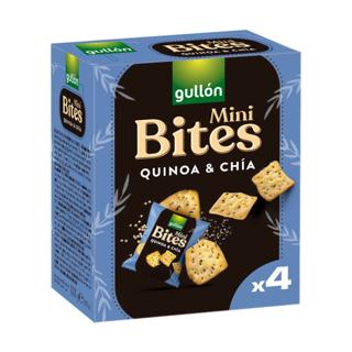 Galletas Gullon mini bites quinoa y chía 4 packs 160gr
