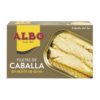 Filetes de Caballa Albo del sur en aceite de oliva lata 120gr