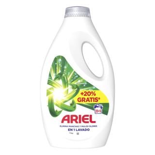 Detergente Ariel líquido original 500ml 25+5 lavados