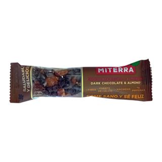 Barrita Miterra chocolate negro/almendras 30gr