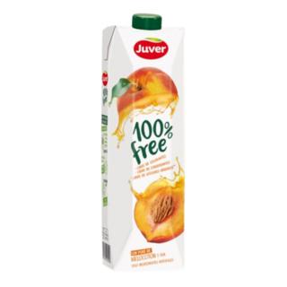 Zumo Juver con puré de melocotón y uva 100% free brik 1L