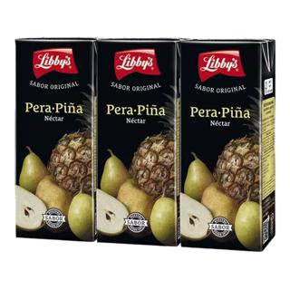 Néctar Libby`s de pera piña brik 3x20cl