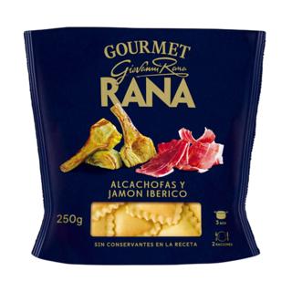 Ravioli Rana pasta fresca gourmet rellena con alcachofas y jamón ibérico 250gr