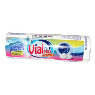 Detergente Vialplus matic tubo de 6 pastillas 200gr