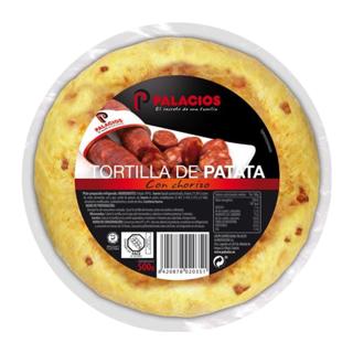 Tortilla Palacios papas con chorizo