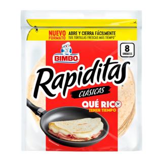 Tortillas Bimbo Rapiditas clásicas 8ud 168gr