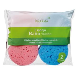 Esponja Centraline pharma baño máxima suavidad ovaladas 2ud