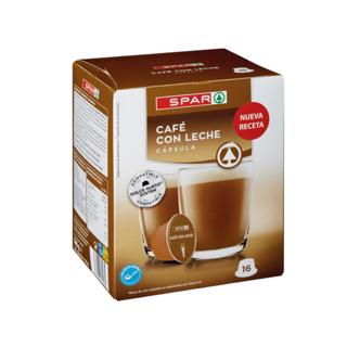 Cafe Spar con leche 16 cápsulas