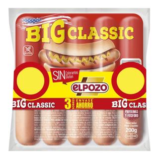 Salchichas El Pozo big classic  3x200gr