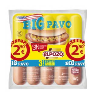 Salchichas KING Big pavo  3x200gr